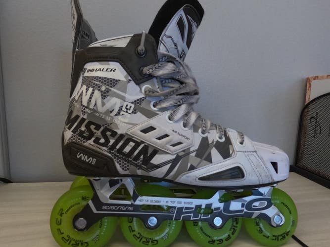 Mission Inhaler WM03 Inline Skates Wide Width Size 8.5 (Used)