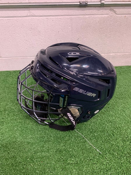 Blue Large Bauer Re-Akt 155 Helmet (Used)