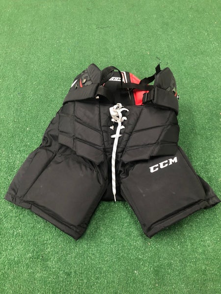 Black Junior Large CCM E1.5 Hockey Goalie Pants (Used)