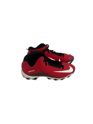 Used Nike ALPHA SHARK Jr FB Cleats Red Junior 02 11692-S000141105