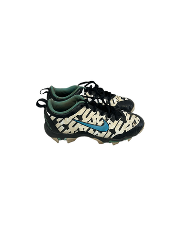 Used Nike HYPERDIAMOND BB/SB Cleats Black And White Junior 03.5 11692-S000141103