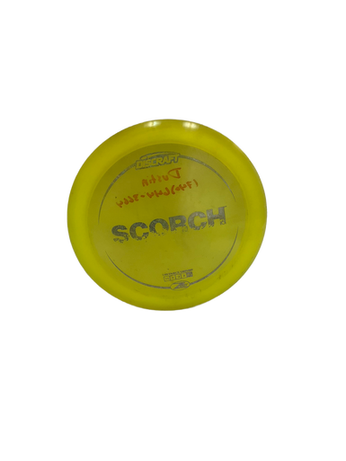 Used Discraft Z SCORCH Disc Golf Driver Yellow 160g 11692-S000141222