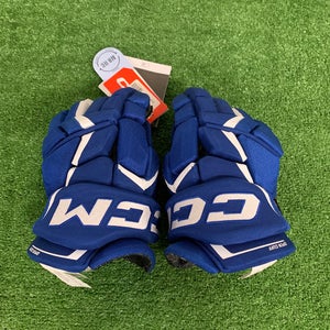 Blue Senior CCM JetSpeed FT6 Gloves 13" Pro Stock (New)