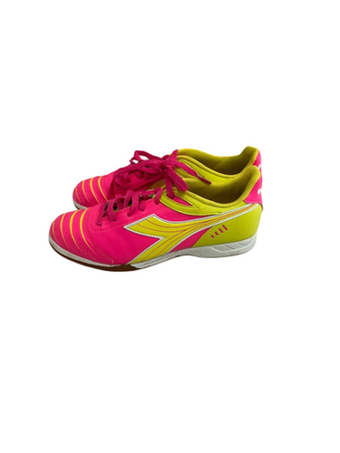 Used Diadora Soccer Indoor Shoes Pink Junior 04 11692-S000141252