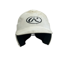 Used Rawlings RCFH Batting Helmet No Mask White One Size 11692-S000141278