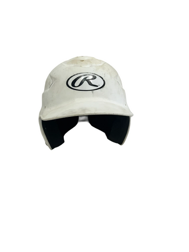 Used Rawlings RCFH Batting Helmet No Mask White One Size 11692-S000141278
