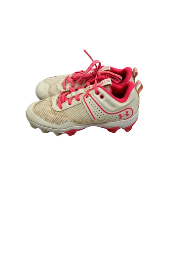 Used Under Armour GLYDE BB/SB Cleats Pink And White Junior 02.5 11692-S000141289