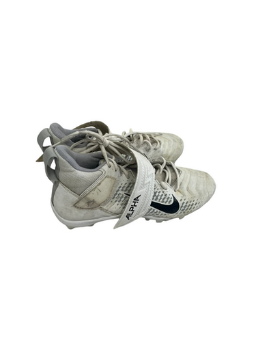 Used Nike ALPHA MENACE PRO Adult FB Cleats White Senior 9 11692-S000141506