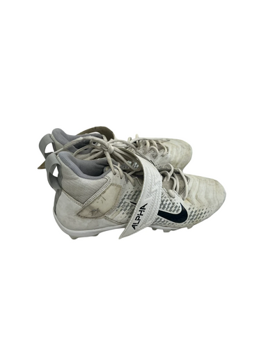 Used Nike ALPHA MENACE PRO Adult FB Cleats White Senior 9 11692-S000141506