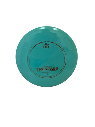 Used Dynamic Discs SUPREME TRESPASS Disc Golf Driver Teal 173g 11692-S000141570