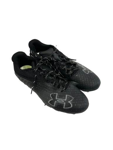Used Under Armour BLUR Jr FB Cleats Black Junior 04 11692-S000139670