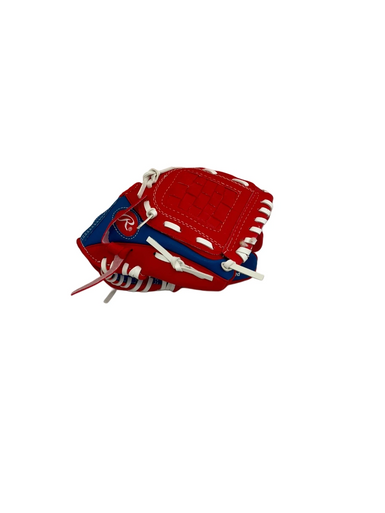 Used Rawlings PLAYERS SERIES BB/SB Glove T-ball Royal Blue And Red 9" 11692-S000141323