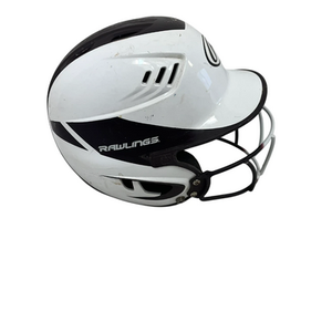 Used Rawlings R16J-R1 Batting Helmet w/Mask Maroon And White One Size 11692-S000141339