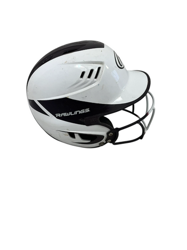 Used Rawlings R16J-R1 Batting Helmet w/Mask Maroon And White One Size 11692-S000141339
