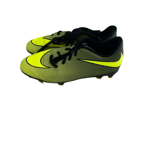 Used Nike BRAVATA Soccer Cleats Black And Optic Yellow Junior 04 11692-S000141358