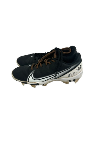 Used Nike VAPOR EDGE SHARK Adult FB Cleats Black And White Senior 7 11692-S000141393