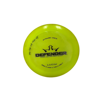Used Dynamic Discs LUCID DEFENDER Disc Golf Driver Optic Yellow 174g 11692-S000141400