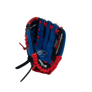 Used Rawlings PLAYERS SERIES BB/SB Glove T-ball Black/Navy/Red 8" 11692-S000141464