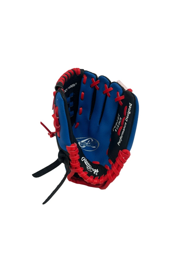 Used Rawlings PLAYERS SERIES BB/SB Glove T-ball Black/Navy/Red 8" 11692-S000141464