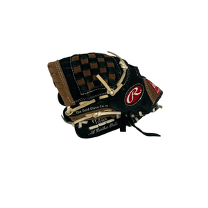 Used Rawlings SAVAGE BB/SB Glove T-ball Black 9 1/2" 11692-S000141501