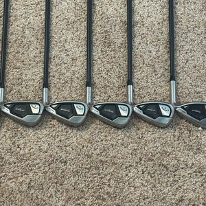 Callaway Rogue ST Max OS Lite Iron Set - RH, Graphite, Senior Flex (9 Clubs) 5 - 9, PW, AW, GW, SW