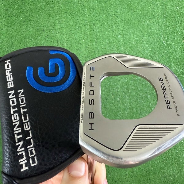 Cleveland HB Soft 2 Retreve Milled Mallet Putter Left Handed 35 With Headcover