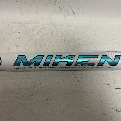 Used Miken Primo MSA4PRML-27 Slowpitch Bat White And Carolina Blue 34" 11855-S000191016