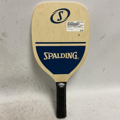 Used Spalding WOOD Pickleball Paddle Almond 11855-S000190989