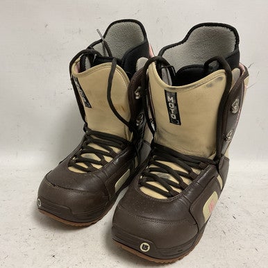 Used Burton MOTO Womens Snowboard Boots Brown Senior 9 11855-S000190978