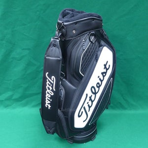 Titleist Tour Midsize Black / White Golf Staff Bag w/ Raincover