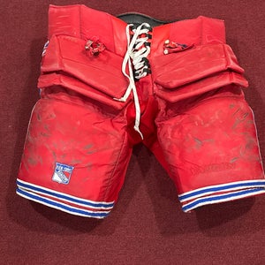 Senior XL Vaughn Hockey Goalie Pants Pro Stock (Used) New York Rangers item#NYR