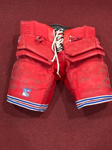 Senior XL Vaughn Hockey Goalie Pants Pro Stock (Used) New York Rangers item#NYR