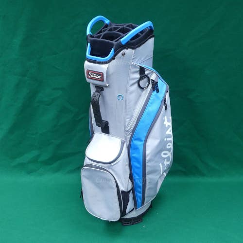 Titleist Cart 14 Grey/Dorado/Graphite 14-Way Golf Cart Bag w/ Raincover