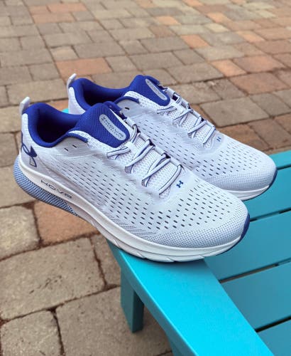 Mens Under Armour HOVR
Turbulence Athletic Running Shoes
3025419 100 White/Blue