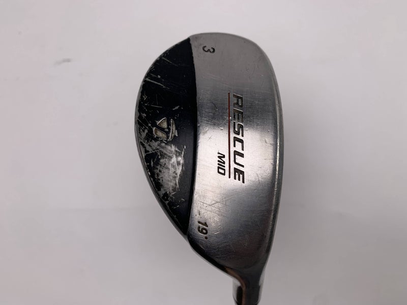 TaylorMade Rescue Mid 3 Hybrid 19* Regular Steel Mens RH Oversize Grip
