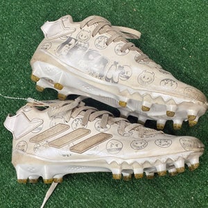 White Men's Size M 7.0 (W 8.0) Youth Adidas FREAK 22 Big Mood Low Top Cleats (Used)