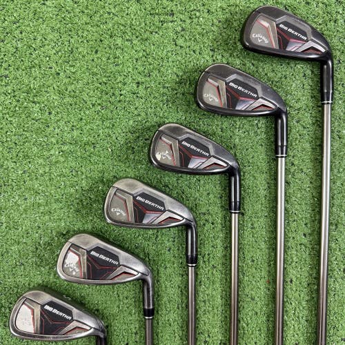 Callaway Big Bertha 19 Iron Set 7- PW AW SE UST Mamiya Recoil ESX 460 F2 Senior