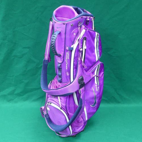 Nike Xtreme Sport IV Magenta/White 8-Way Golf Stand Bag w/ Raincover