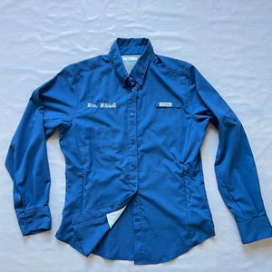 COLUMBIA Women S PFG Tamiami II Shirt omni shade fishing Gear blue UPF40 nWOT