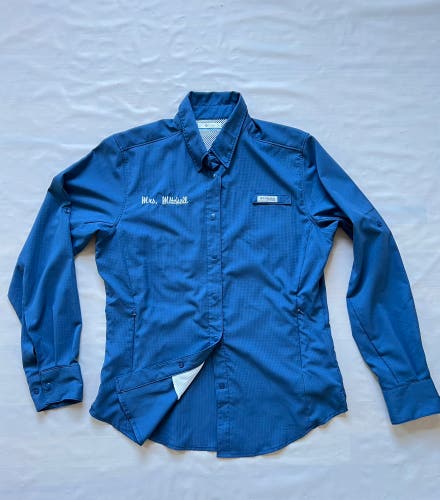 COLUMBIA Women S PFG Tamiami II Shirt omni shade fishing Gear blue UPF40 nWOT