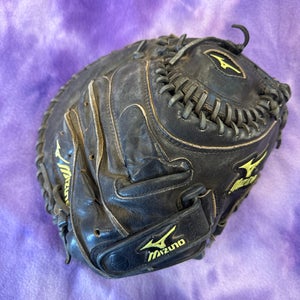 Black Adult Mizuno MVP Prime RH Catcher's Softball Glove 34" (Used)