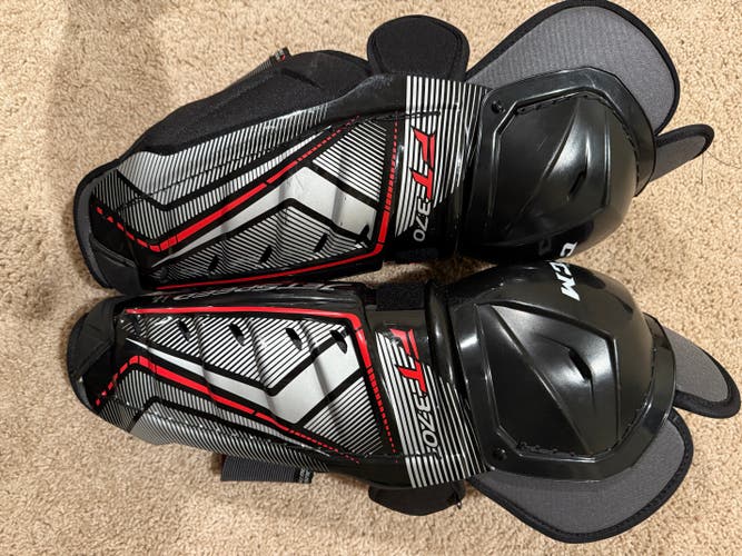 Senior CCM JetSpeed FT370 14" Shin Pads (New)