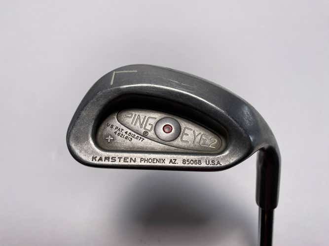 Ping Eye 2 + Lob Wedge LW Red Dot 1* Flat KT-Shaft Stiff Steel Mens RH