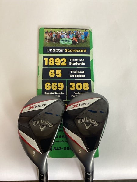 Callaway X Hot Hybrids Set 3-19* And 4-22* With Regular Graphite Shafts
