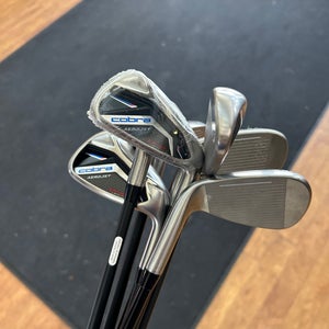Men's Cobra AeroJet One Length Right Handed Iron Set Regular Flex (7 Clubs) #5 - #9, PW, GW Graphite