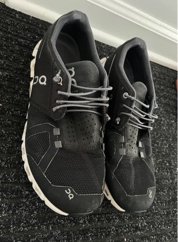 Black Unisex Size M 8.5 (W 9.5) Adult Shoes (Used)
