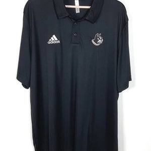 Adidas Wofford Terriers AEROREADY Polo Shirt Athletic Logo Black Golf Men's 2XL