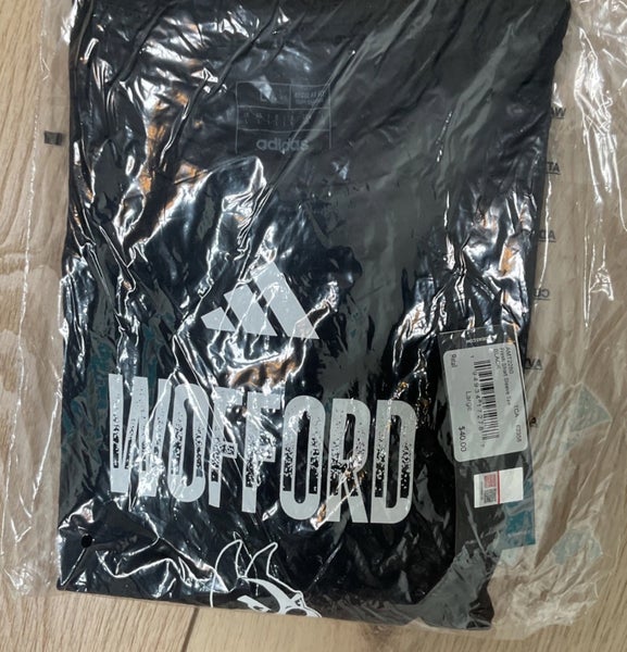 Adidas Wofford Terriers T-Shirt NCAA College Short Sleeve Black Men's Large