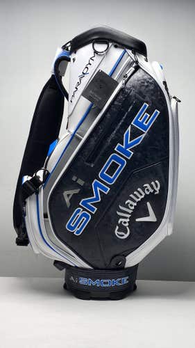 Callaway Paradym Ai Smoke Top Golf Staff Bag White 6-Way Divide Single Strap