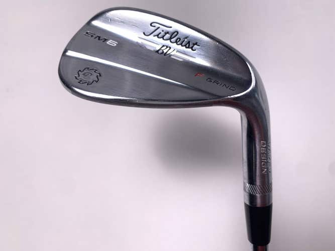 Titleist Vokey SM6 Tour Chrome Gap Wedge GW 50* 12 F-Grind Wedge Steel Mens RH
